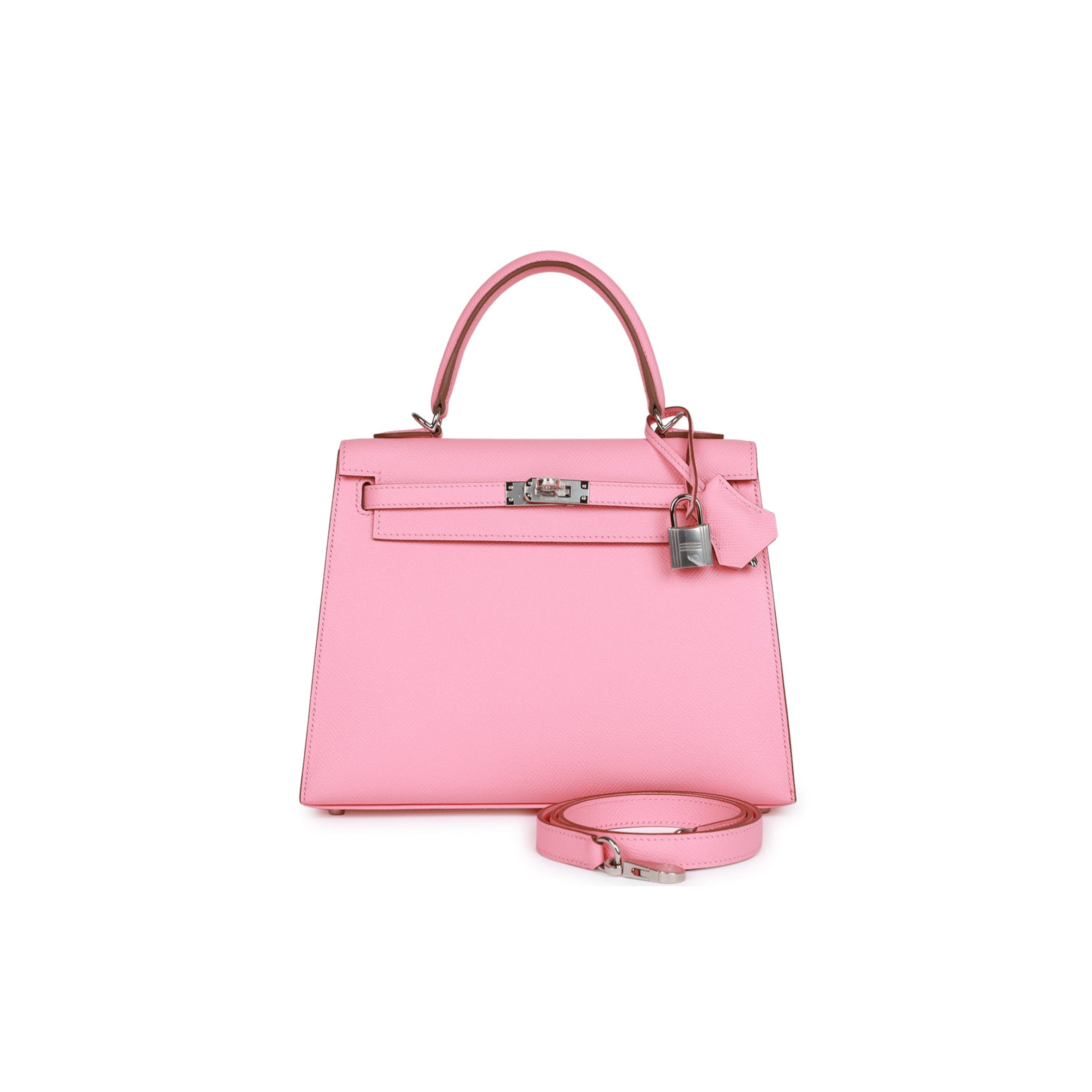 HERMES KELLY 25 EPSOM PALLADIUM HARDWARE (25*17*7cm)